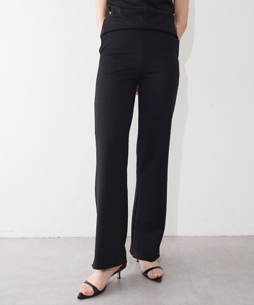 Whim Gazette（ウィムガゼット）の「【THE BAAT】 Flared pants/セットアップ可（その他パンツ・レディース・ブラック/アイボリー・MEDIUM）」の10枚目の写真