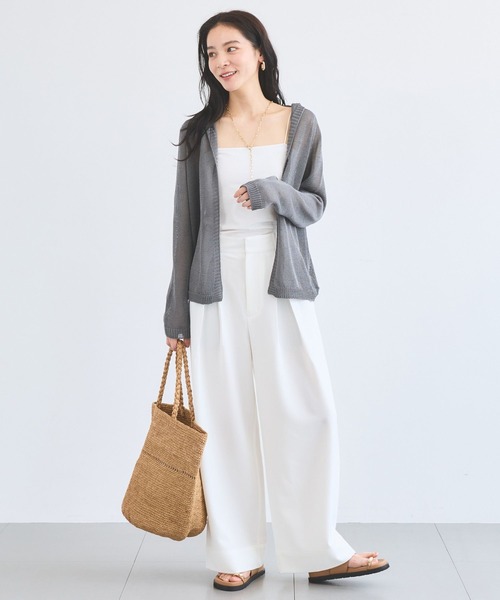 BARNYARDSTORM(バンヤードストーム)の「BARNYARDSTORM / UVカットキレイめパンツ / JAPAN FABRIC【UVカット】(その他パンツ・レディース・ホワイト/ベージュ/ブラウン・S/M)」の10枚目の写真