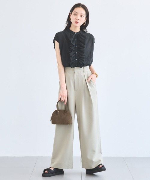BARNYARDSTORM(バンヤードストーム)の「BARNYARDSTORM / UVカットキレイめパンツ / JAPAN FABRIC【UVカット】(その他パンツ・レディース・ホワイト/ベージュ/ブラウン・S/M)」の14枚目の写真
