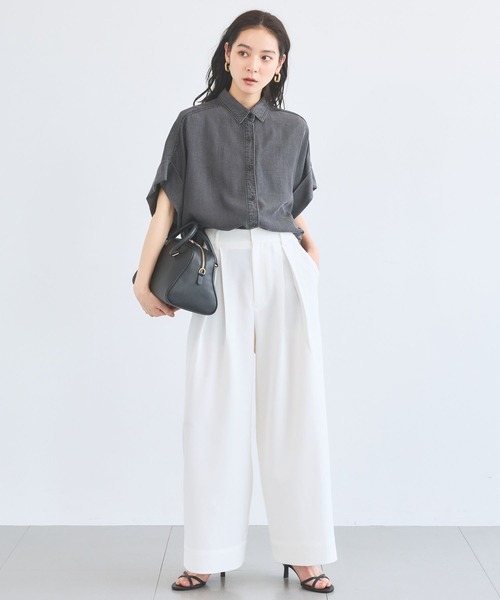 BARNYARDSTORM(バンヤードストーム)の「BARNYARDSTORM / UVカットキレイめパンツ / JAPAN FABRIC【UVカット】(その他パンツ・レディース・ホワイト/ベージュ/ブラウン・S/M)」の9枚目の写真