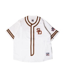 Fanatics | ファナティクス【Fanatics】‐ サンディエゴ パドレス ベースボールシャツ【San Diego Padres COOPERSTOWN BASEBALL SHIRT NATURAL ML2126SS0002】(シャツ/ブラウス)