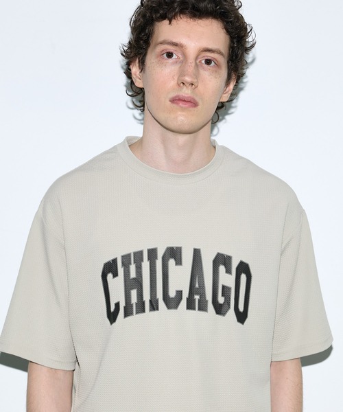 coca(coca)(コカ)の「ライトエンボスプリント半袖Tシャツ(Tシャツ/カットソー・メンズ・ライトグレー/ブラック・L/XL/M)」の6枚目の写真