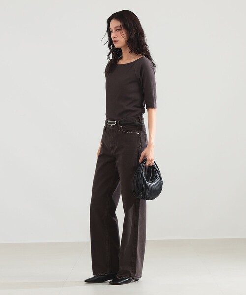 Demi-Luxe BEAMS(デミルクス ビームス)の「コットン キュプラ カップ付きプルオーバー(Tシャツ/カットソー・レディース・ブラウン/オレンジ・ONE SIZE)」の8枚目の写真