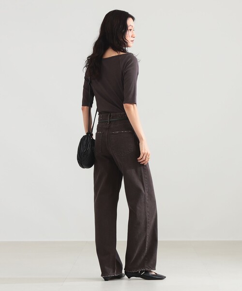 Demi-Luxe BEAMS(デミルクス ビームス)の「コットン キュプラ カップ付きプルオーバー(Tシャツ/カットソー・レディース・ブラウン/オレンジ・ONE SIZE)」の9枚目の写真
