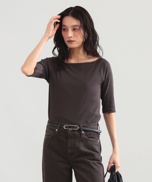 Demi-Luxe BEAMS(デミルクス ビームス)の「コットン キュプラ カップ付きプルオーバー(Tシャツ/カットソー・レディース・ブラウン/オレンジ・ONE SIZE)」の10枚目の写真