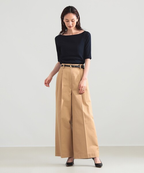 Demi-Luxe BEAMS(デミルクス ビームス)の「コットン キュプラ カップ付きプルオーバー(Tシャツ/カットソー・レディース・ブラウン/オレンジ・ONE SIZE)」の12枚目の写真