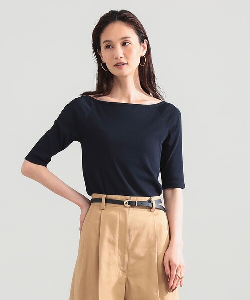 Demi-Luxe BEAMS(デミルクス ビームス)の「コットン キュプラ カップ付きプルオーバー(Tシャツ/カットソー・レディース・ブラウン/オレンジ・ONE SIZE)」の14枚目の写真