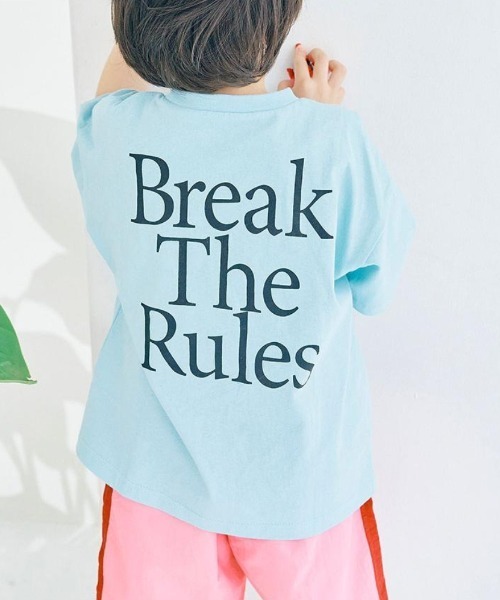 LYKKE（リッケ）の「ロゴプリント半袖Ｔシャツ（Tシャツ/カットソー・キッズ・グリーン/ライトブルー/ブラック・150/90/100/110/120/130/140）」の3枚目の写真
