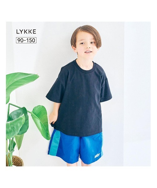 LYKKE（リッケ）の「ロゴプリント半袖Ｔシャツ（Tシャツ/カットソー・キッズ・グリーン/ライトブルー/ブラック・150/90/100/110/120/130/140）」の4枚目の写真