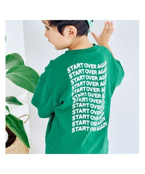 LYKKE（リッケ）の「ロゴプリント半袖Ｔシャツ（Tシャツ/カットソー・キッズ・グリーン/ライトブルー/ブラック・150/90/100/110/120/130/140）」の9枚目の写真