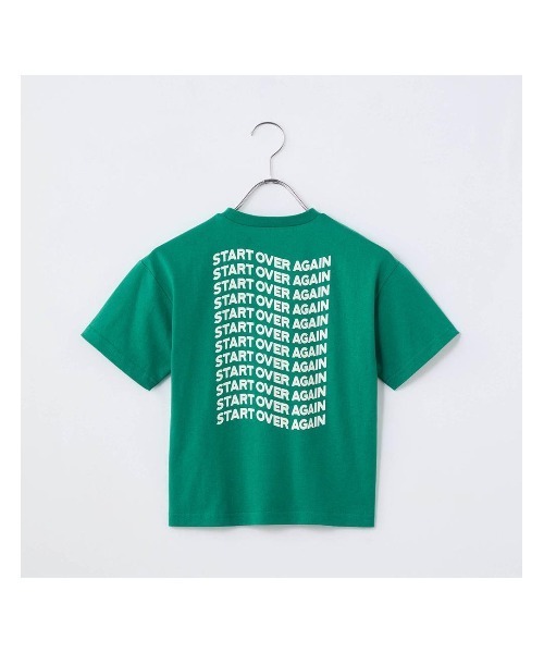 LYKKE（リッケ）の「ロゴプリント半袖Ｔシャツ（Tシャツ/カットソー・キッズ・グリーン/ライトブルー/ブラック・150/90/100/110/120/130/140）」の5枚目の写真