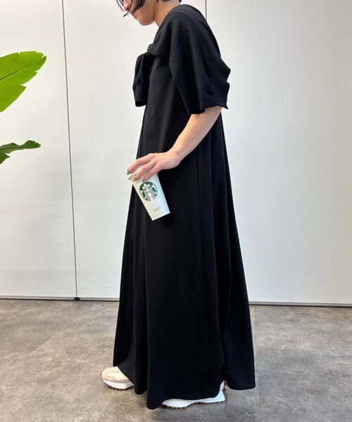 Jena espace merveilleux（ジェナ　エスパスメルヴェイユ）の「ピンタックワンピース（ワンピース・レディース・チャコールグレー/ブラック/ベージュ・FREE）」の7枚目の写真