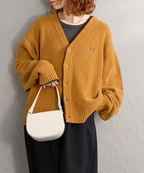 フレッドペリー イエローカーディガン FRED PERRY｜フレッドペリー（メンズ）のカーディガン/ボレロ