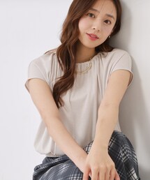 COUP DE CHANCE | 【手洗い可／日本製】ギャザーデザインプルオーバー(Tシャツ/カットソー)