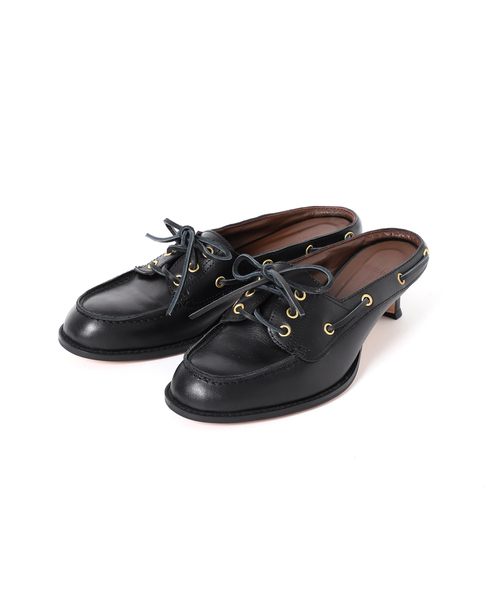 journal standard L'essage(ジャーナルスタンダードレサージュ)の「JANE SMITH/ジェーンスミス 3 EYELET MOCCASIN MULE ミュール(その他シューズ・レディース・ブラック/ブラウン・38/36/37)」の9枚目の写真