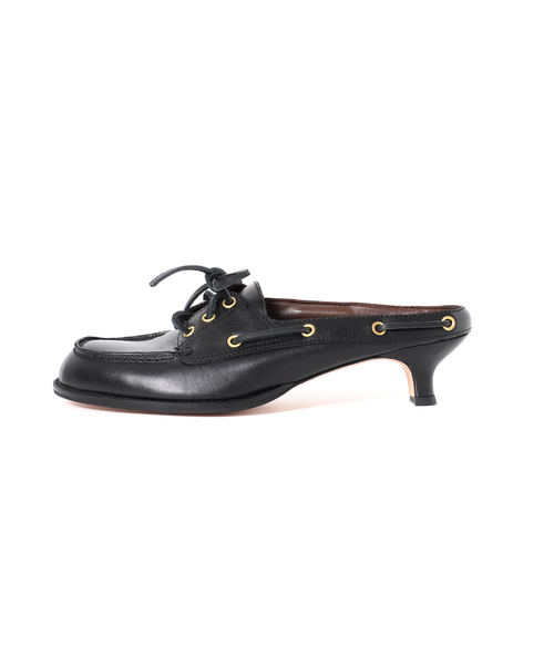 journal standard L'essage(ジャーナルスタンダードレサージュ)の「JANE SMITH/ジェーンスミス 3 EYELET MOCCASIN MULE ミュール(その他シューズ・レディース・ブラック/ブラウン・38/36/37)」の8枚目の写真