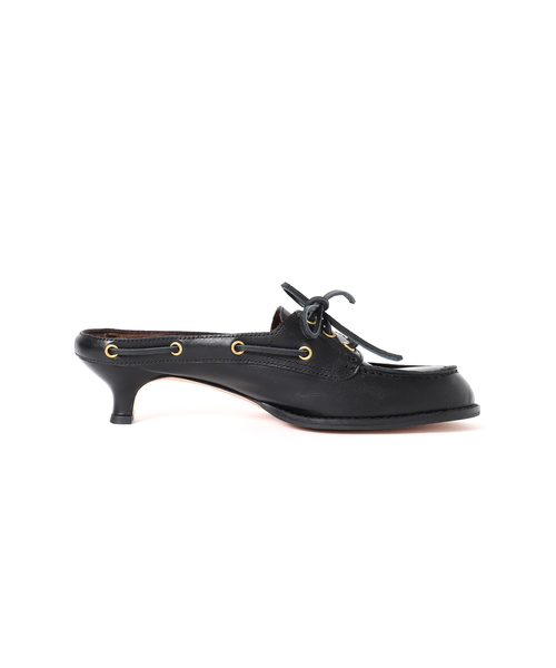 journal standard L'essage(ジャーナルスタンダードレサージュ)の「JANE SMITH/ジェーンスミス 3 EYELET MOCCASIN MULE ミュール(その他シューズ・レディース・ブラック/ブラウン・38/36/37)」の6枚目の写真
