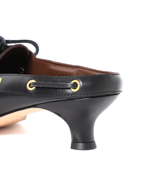journal standard L'essage(ジャーナルスタンダードレサージュ)の「JANE SMITH/ジェーンスミス 3 EYELET MOCCASIN MULE ミュール(その他シューズ・レディース・ブラック/ブラウン・38/36/37)」の5枚目の写真