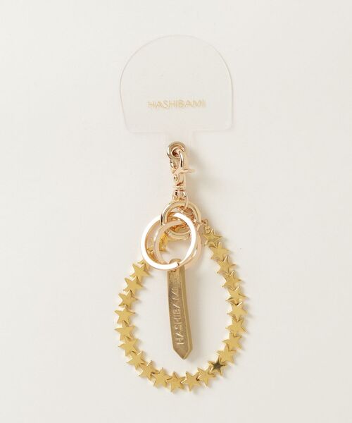HASHIBAMI(ハシバミ)の「HASHIBAMI HEMATITE STAR STRAP(スマホグッズ・レディース・ゴールド/シルバー・ONE SIZE)」の2枚目の写真