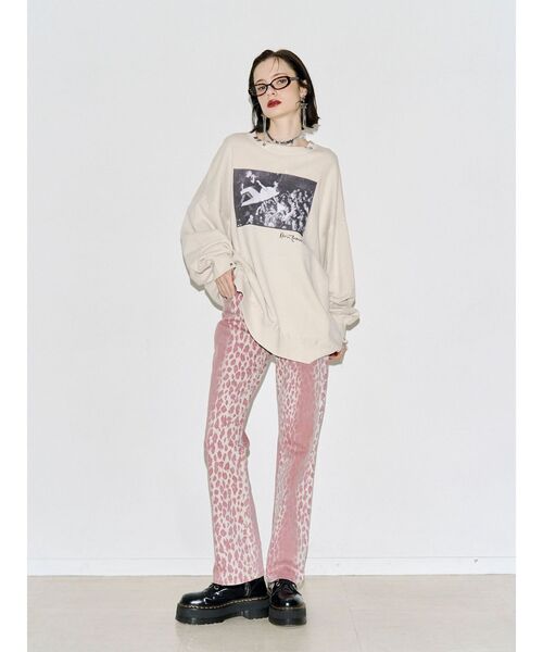 jouetie(ジュエティ)の「ストレートスリムパンツ(その他パンツ・レディース・ピンク/ブラック/ブラウン・MEDIUM/SMALL)」の4枚目の写真