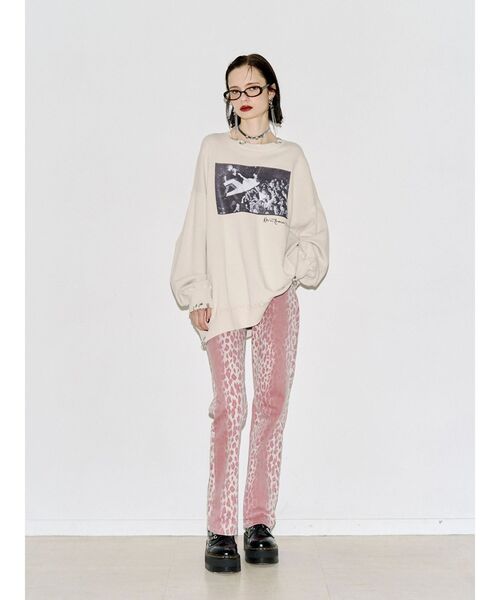 jouetie(ジュエティ)の「ストレートスリムパンツ(その他パンツ・レディース・ピンク/ブラック/ブラウン・MEDIUM/SMALL)」の5枚目の写真