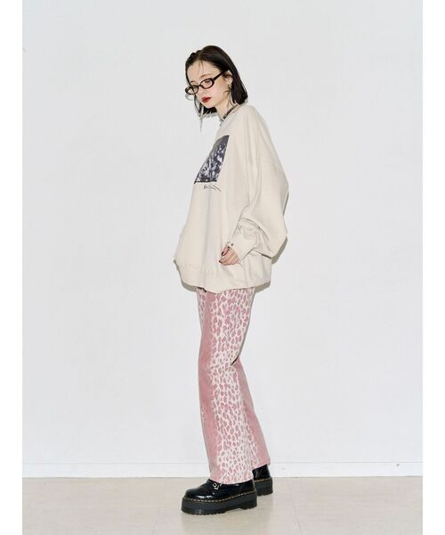 jouetie(ジュエティ)の「ストレートスリムパンツ(その他パンツ・レディース・ピンク/ブラック/ブラウン・MEDIUM/SMALL)」の6枚目の写真