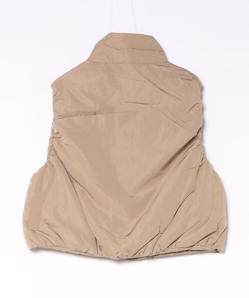 ANPAS（アンパス）の「Women’s Moisture-Warming Kapok Padded Vest / レディース 吸湿発熱 カポック混中綿 ハイネックベスト アウター 秋冬 トップス 中綿ジャケット ブルゾン（ダウンベスト・レディース・ベージュ/ブラック/モスグリーン・L/M/LL）」の4枚目の写真