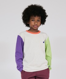 Champion（チャンピオン）の「【Champion チャンピオン】キッズ ベーシック ロングスリーブTシャツ（ワンピース）」