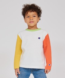 Champion（チャンピオン）の「【Champion チャンピオン】キッズ ベーシック ロングスリーブTシャツ（ワンピース）」