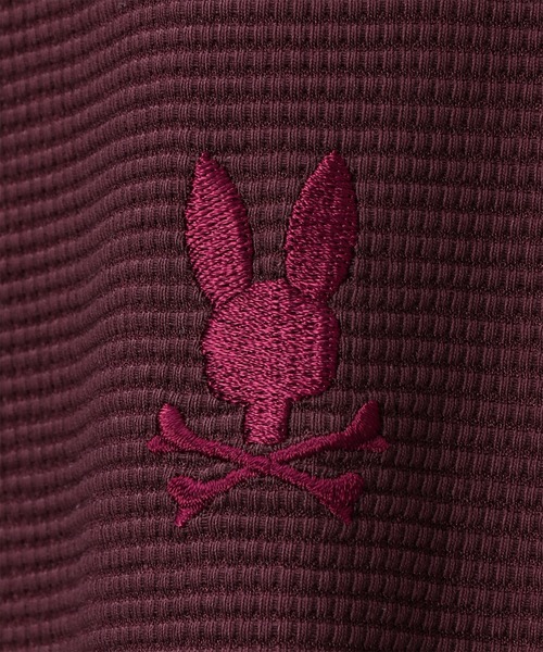 Psycho Bunny(サイコバニー)の「グリッドワッフル ワンポイントロングスリーブTシャツ(Tシャツ/カットソー・メンズ・ワインレッド/ブラック/ホワイト・MEDIUM/X-LARGE/LARGE/SMALL)」の15枚目の写真