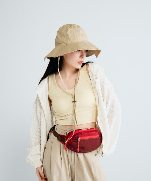 JEANASIS（ジーナシス）の「【NEW ERA(ニューエラ)】別注　EXPLORER WIDE BRIM HAT/652824（ハット・レディース・ライトベージュ/ブラック・FREE）」の4枚目の写真