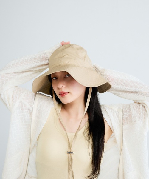 JEANASIS（ジーナシス）の「【NEW ERA(ニューエラ)】別注　EXPLORER WIDE BRIM HAT/652824（ハット・レディース・ライトベージュ/ブラック・FREE）」の5枚目の写真
