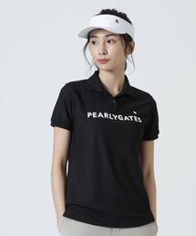 【PEARLY GATES】【一部店舗&公式オンライン限定】 PG is PG 冷感ポリエステルベアハニカム半袖ポロシャツ