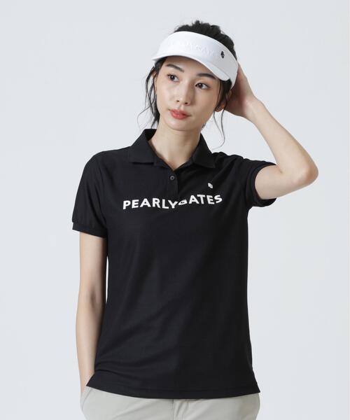 PEARLY GATES(パーリーゲイツ)の「【PEARLY GATES】【一部店舗&公式オンライン限定】 PG is PG 冷感ポリエステルベアハニカム半袖ポロシャツ(ポロシャツ・レディース・ブラック・LARGE/SMALL/MEDIUM)」の7枚目の写真