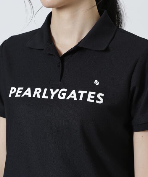 PEARLY GATES(パーリーゲイツ)の「【PEARLY GATES】【一部店舗&公式オンライン限定】 PG is PG 冷感ポリエステルベアハニカム半袖ポロシャツ(ポロシャツ・レディース・ブラック・LARGE/SMALL/MEDIUM)」の13枚目の写真