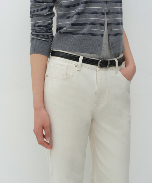 MUSINSA STANDARD WOMAN（ムシンサスタンダードウーマン）の「ウィメンズエッセンシャルルーズストレートデニムパンツ[クリーム]（デニムパンツ・レディース・その他・24/25/26/27/28/29/30/23/32）」の7枚目の写真