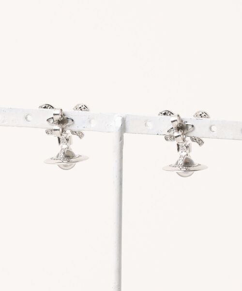 Vivienne Westwood（ヴィヴィアンウエストウッド）の「OCTAVIE EARRINGS（イヤリング・レディース・ピンク/シルバー・FREE）」の3枚目の写真