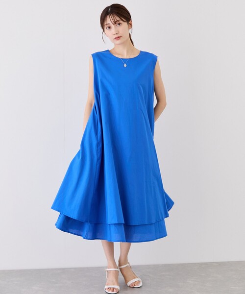 Jayro(ジャイロ)の「綿ボイルノースリワンピース(ワンピース・レディース・ブラック/ネイビー/ブルー系その他4/イエロー・FREE)」の22枚目の写真