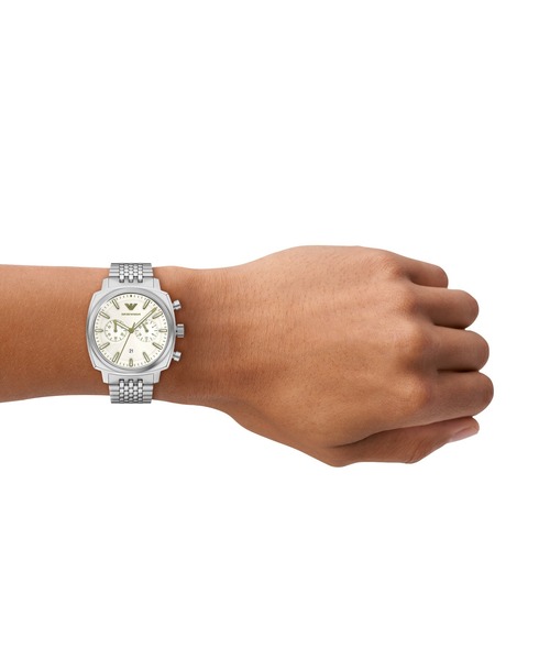 EMPORIO ARMANI(エンポリオアルマーニ)の「エンポリオ・アルマーニ 腕時計 メンズ アナログ ステンレス AR11800(アナログ腕時計・メンズ・シルバー・FREE)」の2枚目の写真
