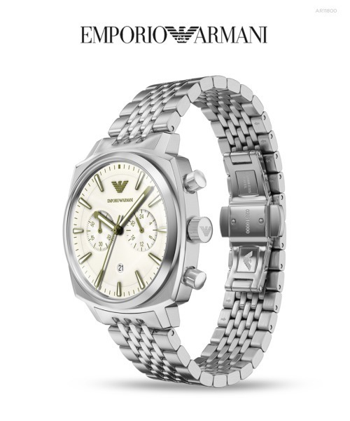 EMPORIO ARMANI(エンポリオアルマーニ)の「エンポリオ・アルマーニ 腕時計 メンズ アナログ ステンレス AR11800(アナログ腕時計・メンズ・シルバー・FREE)」の9枚目の写真