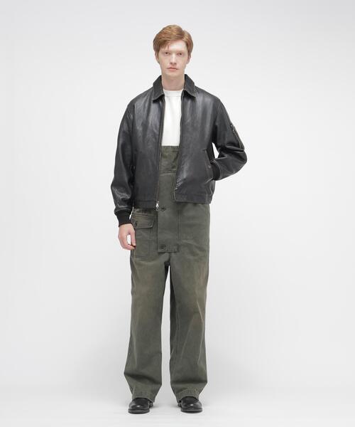 AVIREX(アヴィレックス)の「《NAVAL COLLECTION》LEATHER JACKET”FLY FOR NAVY” / レザージャケット フライ フォー ネイビー / AVIREX / アヴィレックス(ブルゾン・メンズ・ブラック・X-LARGE/XX-LARGE/LARGE)」の4枚目の写真