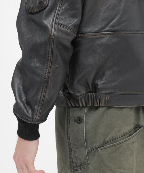 AVIREX(アヴィレックス)の「《NAVAL COLLECTION》LEATHER JACKET”FLY FOR NAVY” / レザージャケット フライ フォー ネイビー / AVIREX / アヴィレックス(ブルゾン・メンズ・ブラック・X-LARGE/XX-LARGE/LARGE)」の15枚目の写真