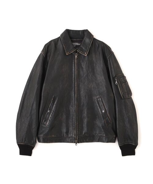 AVIREX(アヴィレックス)の「《NAVAL COLLECTION》LEATHER JACKET”FLY FOR NAVY” / レザージャケット フライ フォー ネイビー / AVIREX / アヴィレックス(ブルゾン・メンズ・ブラック・X-LARGE/XX-LARGE/LARGE)」の13枚目の写真