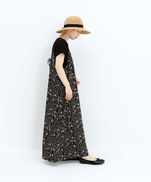 HEART MARKET（ハートマーケット）の「プリントギャザーキャミワンピース（ワンピース・レディース・ブラック系/ブラウン系/ブラック系1・FREE）」の16枚目の写真