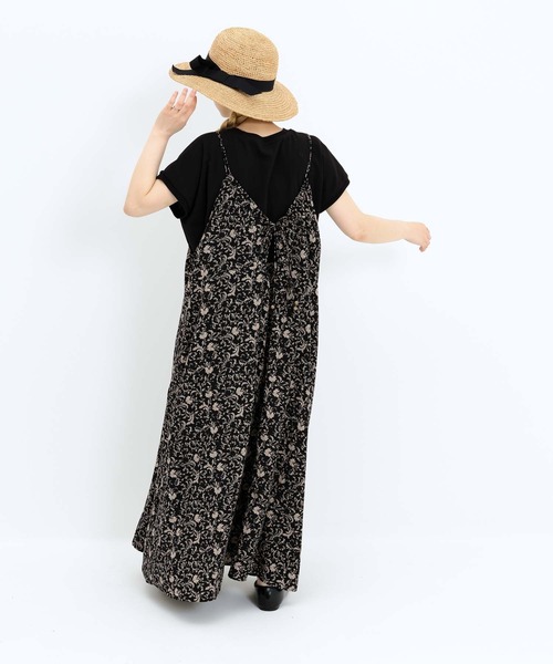 HEART MARKET（ハートマーケット）の「プリントギャザーキャミワンピース（ワンピース・レディース・ブラック系/ブラウン系/ブラック系1・FREE）」の17枚目の写真