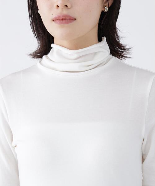 NAVYNAVY(ネイビーネイビー)の「こなれ見えシアーフライスタートルネック(Tシャツ/カットソー・レディース・ネイビー/レッド/オフホワイト・FREE)」の10枚目の写真