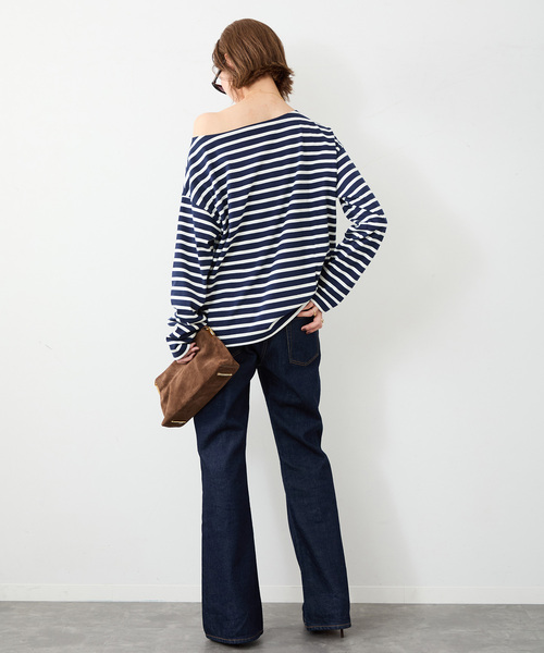 Deuxieme Classe(ドゥーズィエムクラス)の「* Modern Flare ジーンズ(デニムパンツ・レディース・ネイビー・36/34/38)」の13枚目の写真