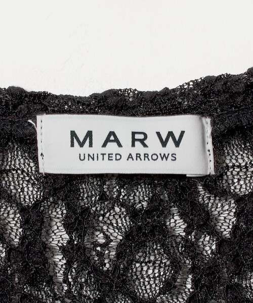 MARW UNITED ARROWS（マルゥ ユナイテッドアローズ）の「＜MARW UNITED ARROWS＞レース シャーリング プルオーバー（Tシャツ/カットソー・レディース・ブラック/オフホワイト・FREE）」の19枚目の写真