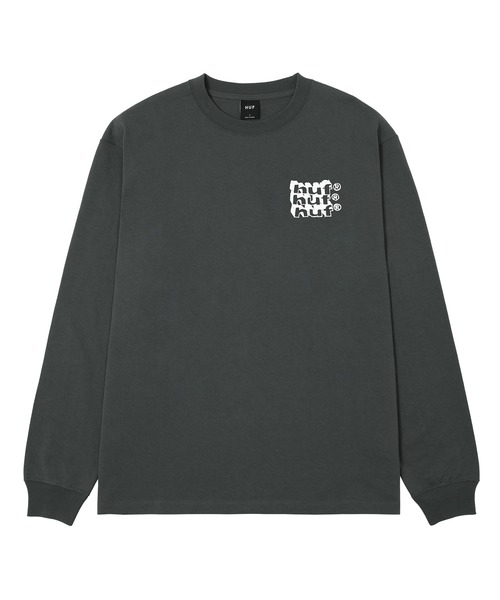 HUF（ハフ）の「HAND STACKED LS TEE（Tシャツ/カットソー・メンズ・ブラック系その他/ホワイト/グリーン系その他・XXL/XL/L/M/S）」の10枚目の写真