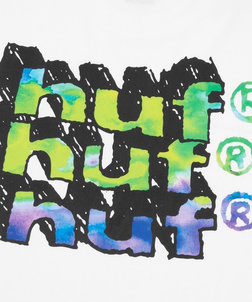 HUF（ハフ）の「HAND STACKED LS TEE（Tシャツ/カットソー・メンズ・ブラック系その他/ホワイト/グリーン系その他・XXL/XL/L/M/S）」の7枚目の写真